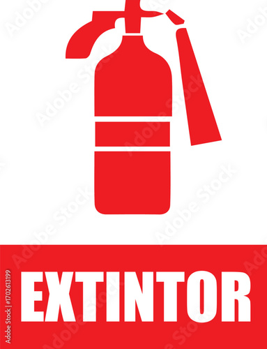 Regulación para establecimiento comercial señalización de extintor