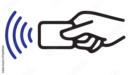 vector illustration of online pay card