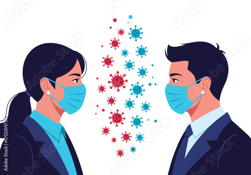 Protecting health during viral outbreaks maintaining social distancing and wearing face masks