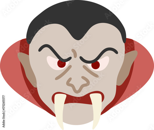 vector illustration of a Dracula
