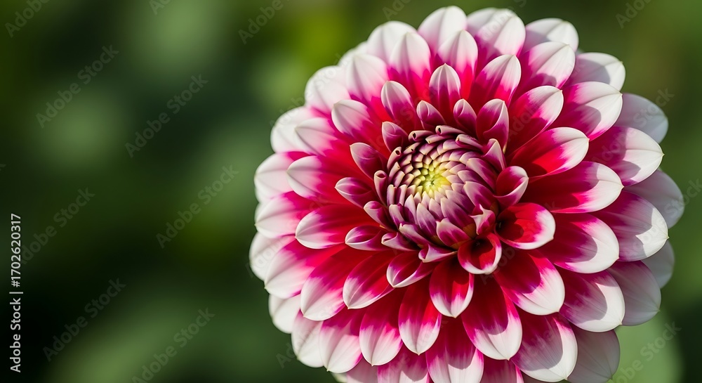Fototapeta premium Stunning Pink and White Dahlia Flower.