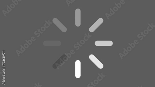 Looping motion graphic animation of a loading icon with smooth movement. Perfect for user interface, app, website, and presentation design