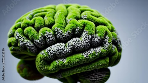 Green mossy brain model