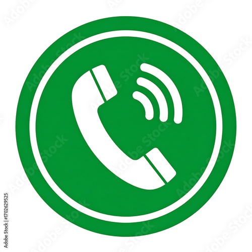 Green phone icon