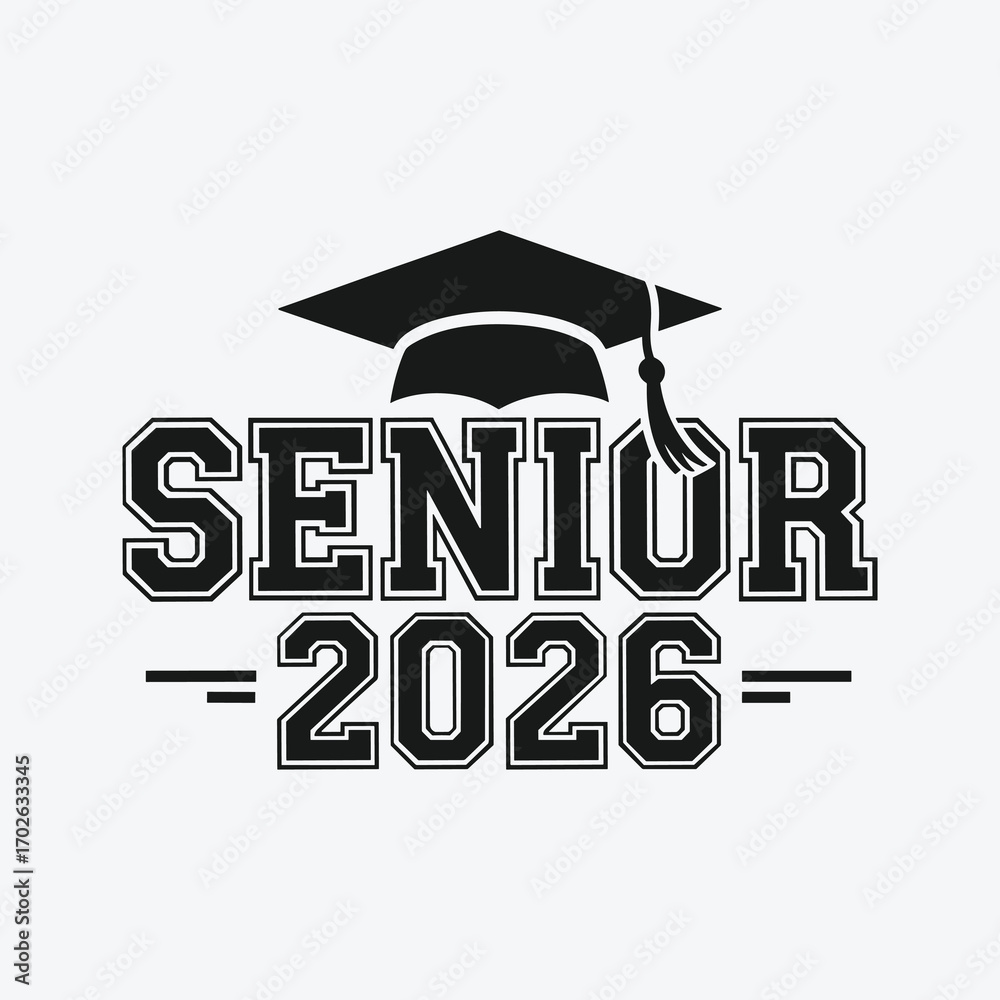 Fototapeta premium senior 2026 svg bundle, class of 2026 svg, senior shirt svg, high school svg bundle, senior coquette bow shirt.