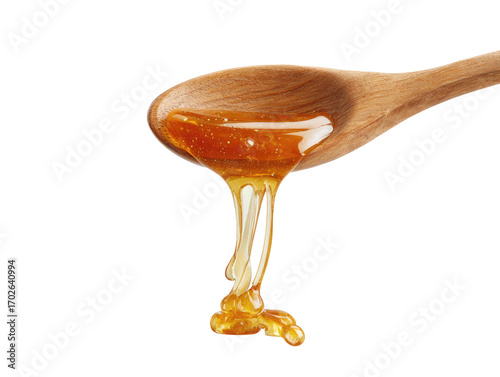 Wallpaper Mural Honey dripping from a wooden spoon (1) Torontodigital.ca