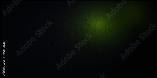 Abstract background vector of a dark space with a green screen flash design
