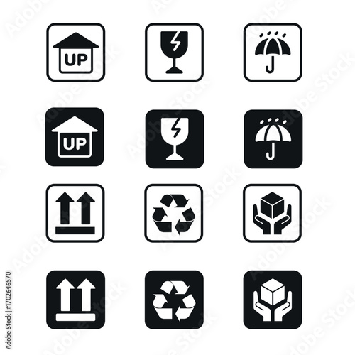 Iconos de Embalaje para rotulación 