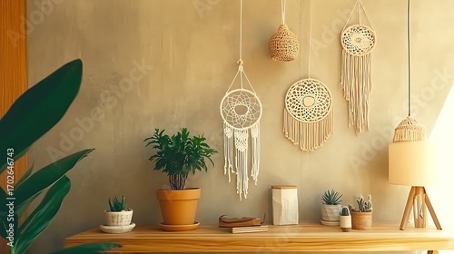 Beautiful Apartment, Sofa, Chair, Dining Table wall Mockup Interior design of modern living room