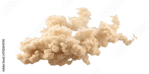 Wispy white smoke drifts across a dark background, resembling a ghostly cloud or a captured puff of steam