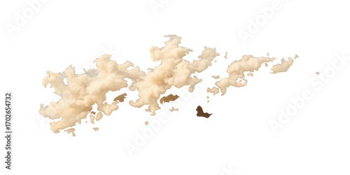 Isolated close-up macro of a pile of white, salty, sweet coconut flakes on a pink wood background