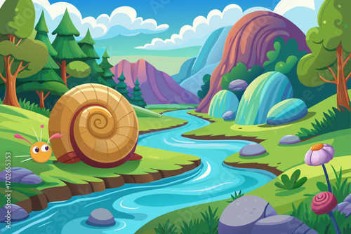 snail on a glade