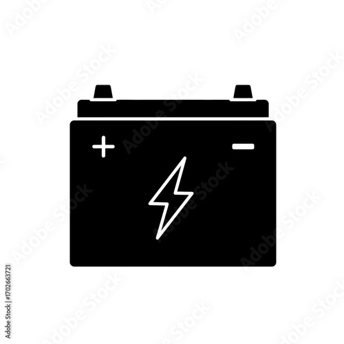 Battery Icon – Power Energy Storage Symbol Vector Illustration