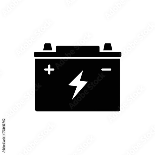 Battery Icon – Power Energy Storage Symbol Vector Illustration