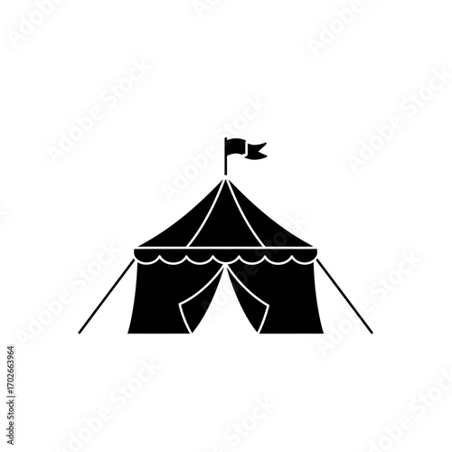 circus tent isolated