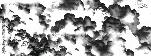 Dramatic atmospheric sky background with heavy layered storm clouds