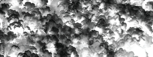 Dark atmospheric cloud layers forming an ominous turbulent stormy effect