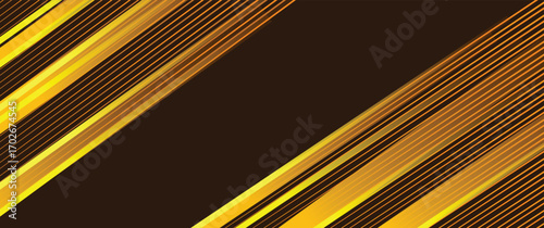 Yellow oblique straight line background. gold diagonal lines backdrop for flyer. banner . poster. vector illustration. luxury design