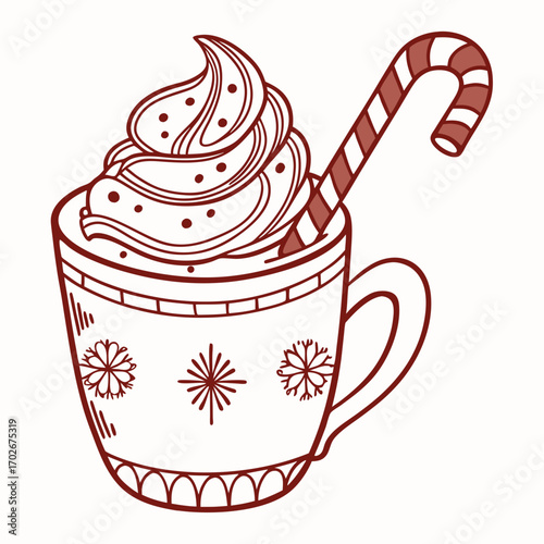 Christmas cup of coffee