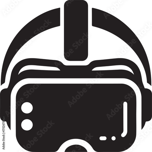 Virtual Reality Headset Silhouette