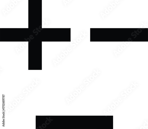 Vector Plus Minus Symbol Calculator Icon Vector Design Illustration Design