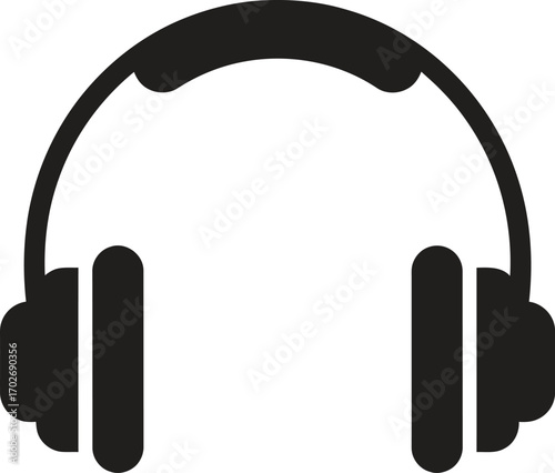 Vector headphones vector icon Design