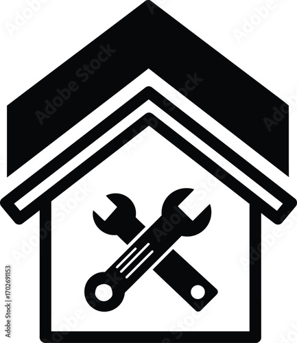home repair vector icon Isolated on White Background