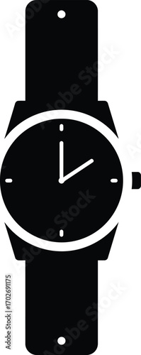 Vector wrist watch vector icon Design