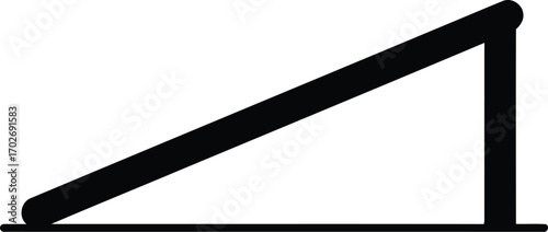 Vector outline ramp vector icon Design
