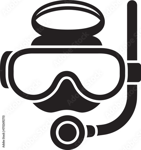 diving mask vector icon