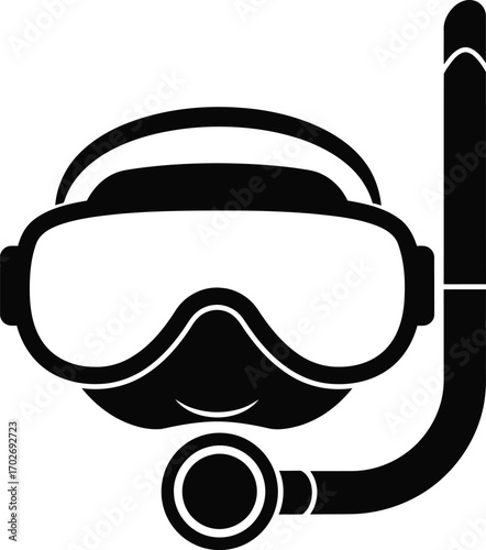 diving mask vector symbol