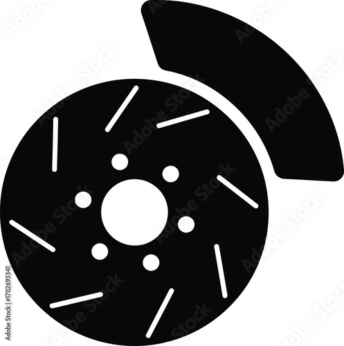 brake discs vector symbol