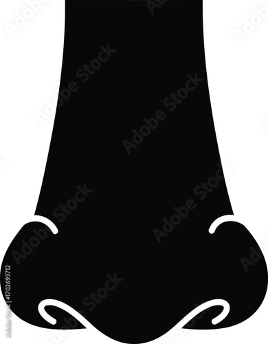 nose vector icon