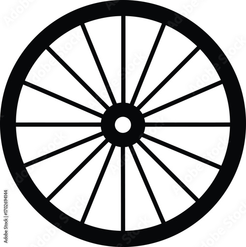 bicycle rim vector icon Isolated on White Background