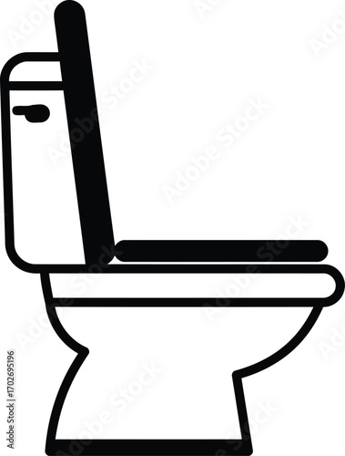toilet seat vector icon