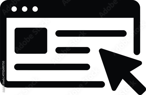 Go to web symbol icon vector illustration Isolated on White Background