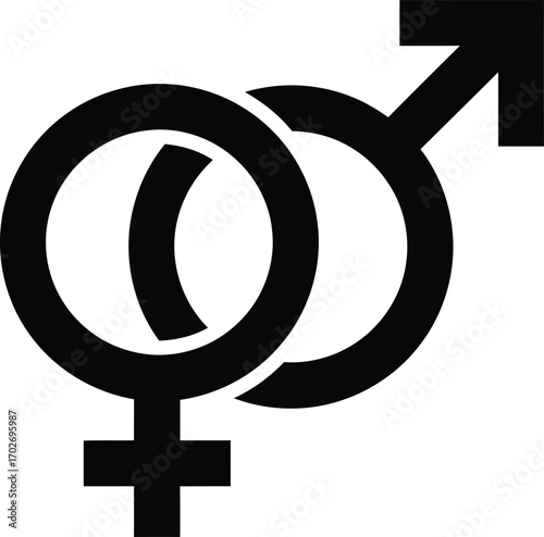 Gender Sign Symbol Icon Vector Illustration