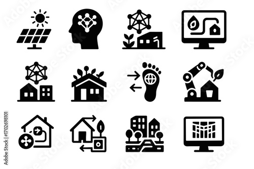 Green icon urban vector ventilation sustainable ai icons assessment panel footprint layout