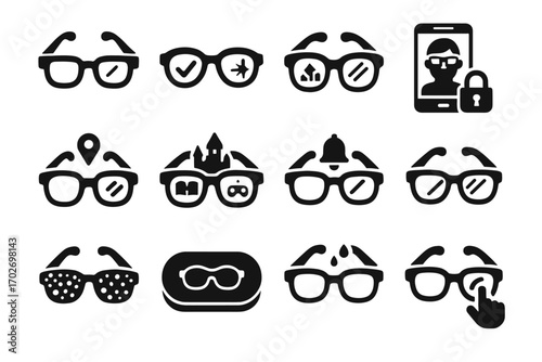S parental control ar reminder vector frame break children icon smart case