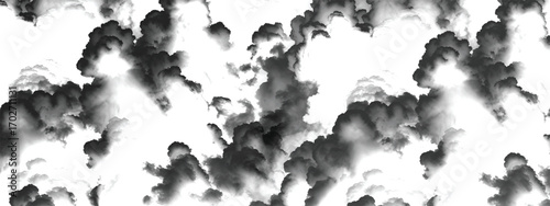 Dramatic storm clouds forming a textured monochrome sky background