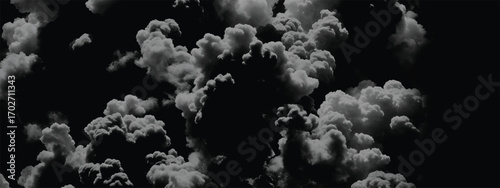 Dramatic atmospheric storm clouds forming a smoky textured background