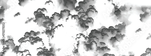 Dramatic atmospheric storm clouds forming a smoky textured background