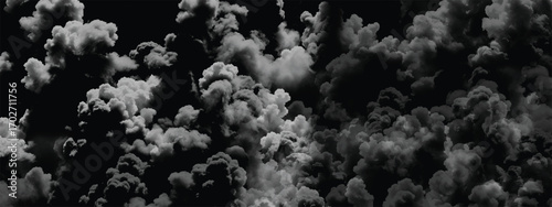 Dark cloudy sky background symbolizing turbulence and stormy energy
