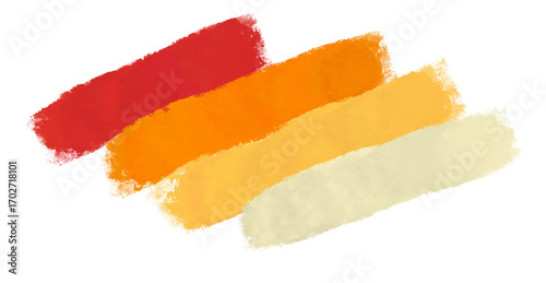 Εκτύπωση καμβά Abstract vibrant gradient strokes in warm colors provide a modern artistic background
