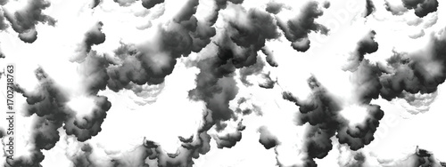Smoky atmospheric cloudscape forming an abstract dramatic background pattern