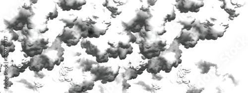 Intense natural sky pattern showing storm turbulence and rolling dark clouds