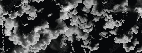 Abstract atmospheric cloud pattern resembling smoke and natural turbulence