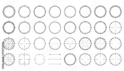 Collection of decorative circles