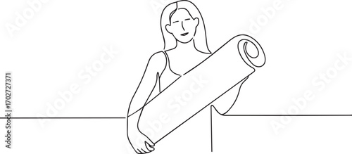 one continuous line art, Vector illustration, One line art, Line art graphic style