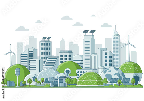 Eco-Friendly Cityscape: Sustainable Urban Design.